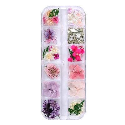 周也花瓣妆亮钻干花饰品小蝴蝶