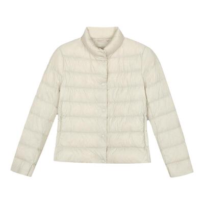 RESIMPLE简单点羽绒服女短款立领基础款白鸭绒外套冬季1176女款