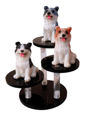 生日蛋糕配饰狗狗模型摆件小物件