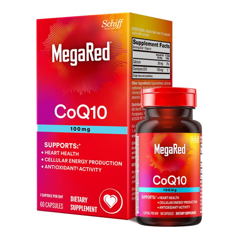央视网溯源MegaRed脉拓辅酶q10进口熬夜护心脏软胶囊200mg*90粒