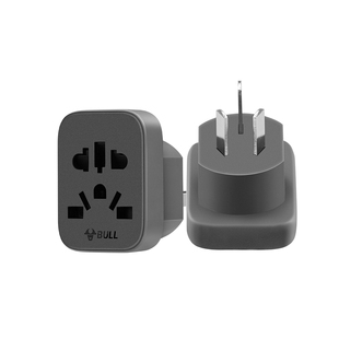 公牛三插转二插圆孔插座转换器三孔转两孔插排转接头圆头转换插头