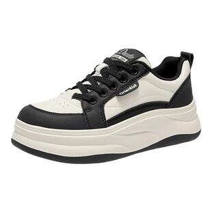 大东鞋子女2026新款秋冬运动休闲鞋百搭板鞋女款厚底小白鞋熊猫鞋