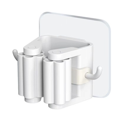 拖把夹免打孔卫生间收纳神器粘钩