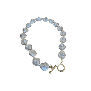 异形不规则巴洛克珍珠项链女款高级设计感小众颈链锁骨链夸张新款