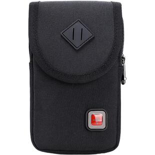 瑞士军刀手机包男士竖款防水牛津布挂脖多功能皮带腰包工地工作包