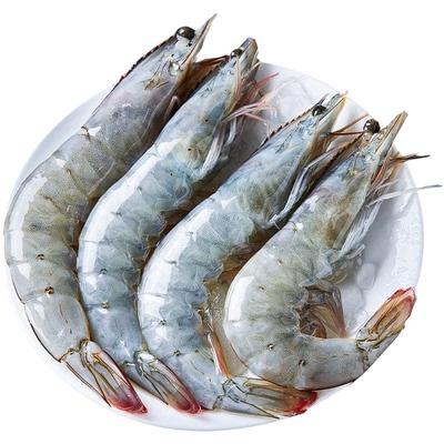 王牌大虾鲜活速冻厄瓜多尔白虾新鲜盐冻南美特大号2030冷冻水产