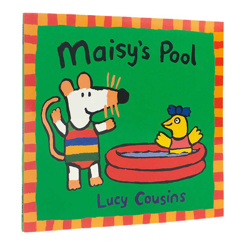 英文原版 Maisy's Pool 小鼠波波的游泳池 Lucy Cousins 0-3岁幼儿启蒙认知趣味亲子绘本读物masiy小老鼠系列