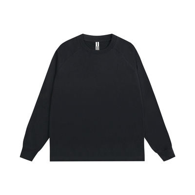 ATRY重磅纯棉男t恤秋季潮牌美式休闲双纱基础百搭情侣装长袖上衣