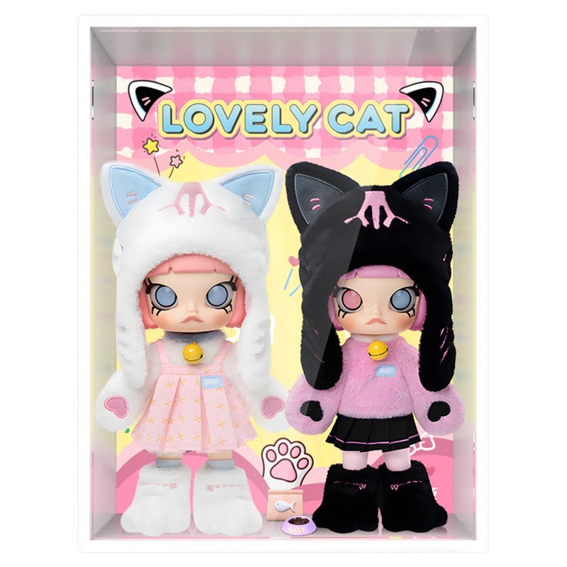 适用泡泡玛特MOLLY躲猫猫展示盒