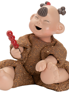 个性娃娃陶瓷摆件客厅装饰礼物