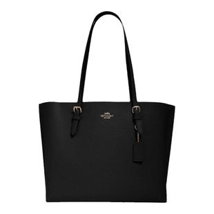 【COACH 蔻驰】 MOLLIE TOTE 条纹帆布小号托特包