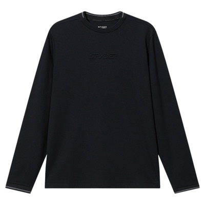 蜘蛛春秋男透气休闲圆领长袖T恤