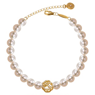 南珠宫925银淡水珍珠手链生日礼物送礼女C-HJS059SD-J