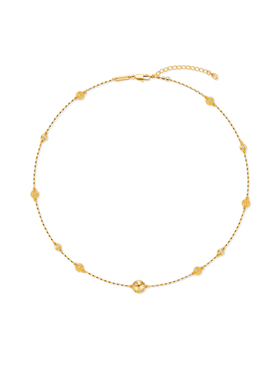 OUBIYABI欧比雅比新品焦点华子星芒满天星项链拉丝锁骨链轻奢女