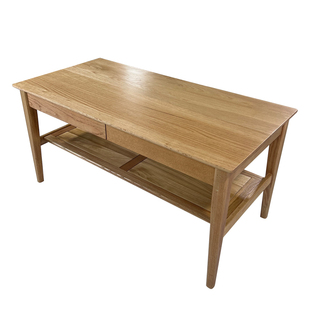 工厂直销实木茶几岩板加高日式原木茶水台客厅双层茶几北欧简约