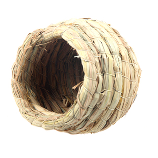 草编鸟窝牡丹虎皮鹦鹉文鸟珍珠鸟窝小鸟巢繁殖箱保暖过冬鸟笼配件