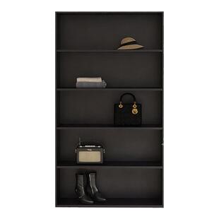 服装店展示柜落地服饰鞋包展示柜子简约黑色收纳柜女装店靠墙展柜