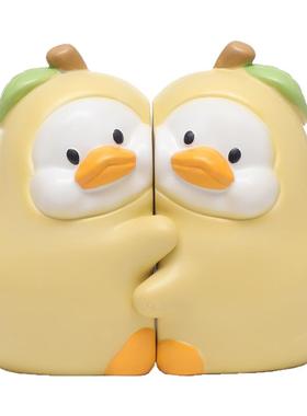 无忧鸭书挡摆件可爱贴贴书立