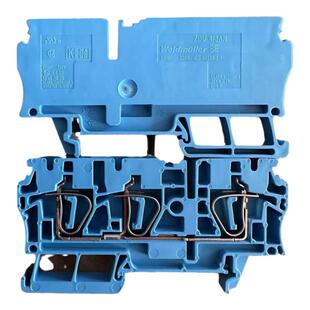 魏德米勒ZDU 4/3AN BL 两进一出 4平方 蓝色 接线端子 7904190000