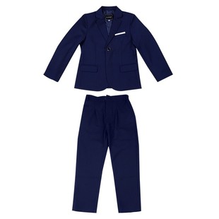 胖男童十岁生日西装套装冬儿童大童礼服小主持人服装青少年西服10