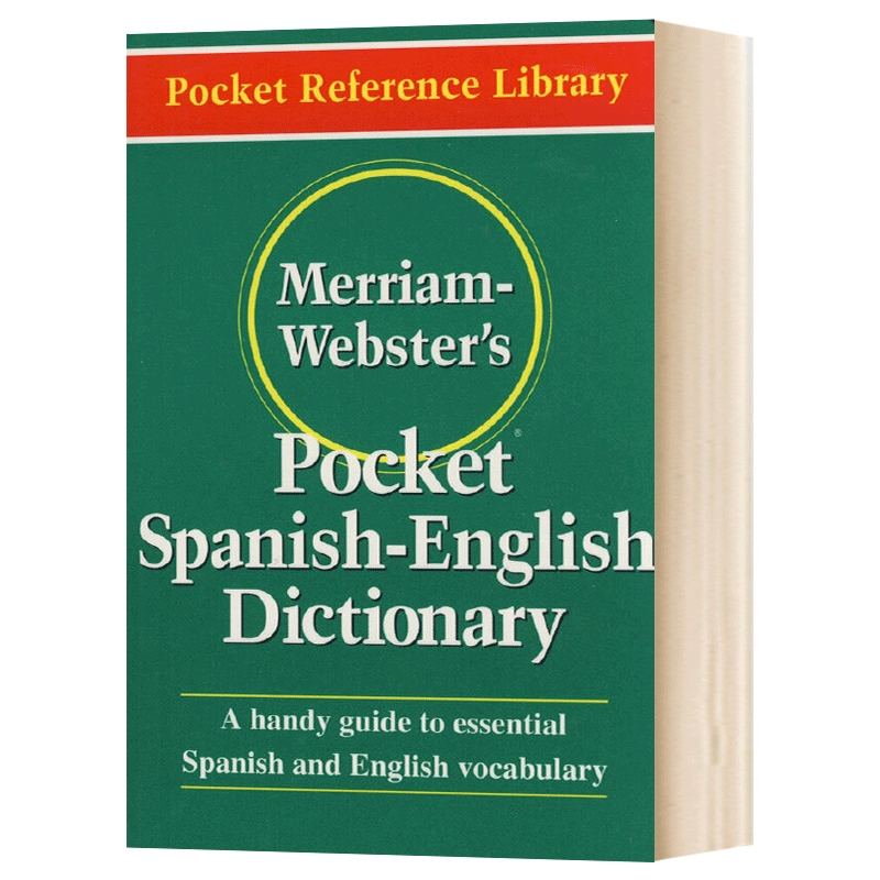 韦氏袖珍西班牙语英语双语词典英文原版 Merriam-Webster's Pocket Spanish-English Dictionary进口英语字辞典工具书