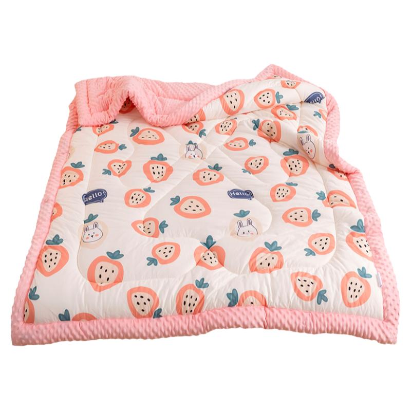 儿童被子秋冬宝宝婴儿小棉被新生纯棉幼儿园冬季盖毯豆豆四季通用