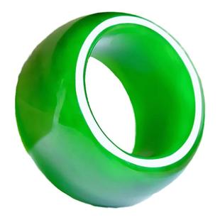 和田玉俄罗斯碧玉扳指男士大拇指玉石指环素圈戒指戒圈女文玩手把