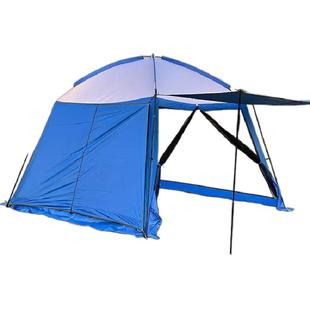 营乐户外凉棚围布挡风布遮阳布挂布涂银反光布投影布凉棚侧挡布