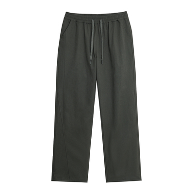 鹿家门弯刀卫裤直筒休闲宽松大码男士运动健身长裤子凉感冰丝防水