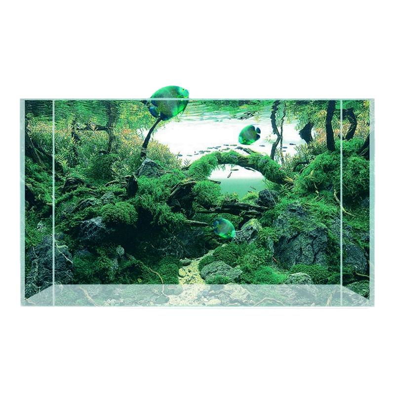 新汉江超白金晶5线玻璃水草缸造桌面缸