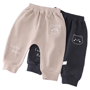 婴儿裤子春秋款纯棉外穿男童女宝宝大PP屁屁裤秋季一岁婴幼儿春装