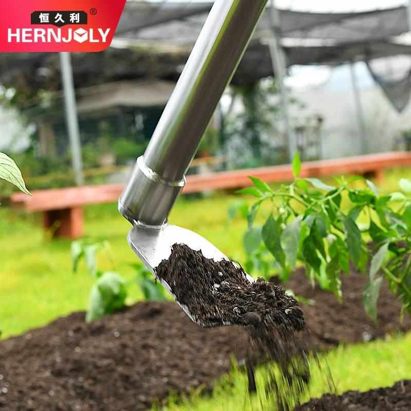 全钢小锄头家用种菜小型农用具两用户外挖土锄地神器加厚除草工具