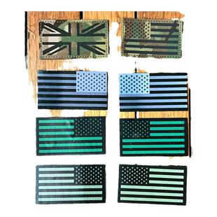 美国国旗反光魔术贴章IR战术背心背包贴士气贴头盔贴章臂章配饰