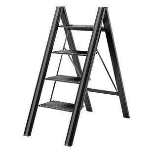 中创ZCAL梯子家用人字梯加厚铝合金多功能折叠便携置物架宿舍梯凳