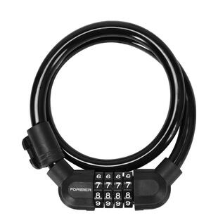 永久自行车锁防盗4位密码锁山地车轮胎电动车车锁单车锁环形锁