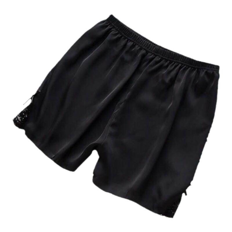 内目28019涟漪花边安全裤女防走光薄款夏宽松冰丝可外穿睡裤居家
