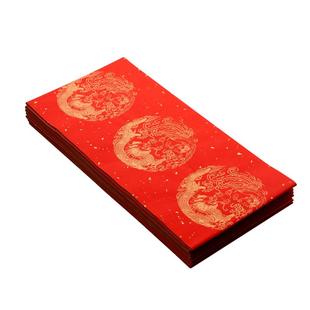 万年红对联红纸手写空白春联纸定制宣纸加厚新年自写书法五言七言瓦当春节专用高档斗方福字批发描红洒金作品