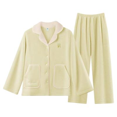 李沁同款法兰绒家居服套装