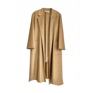 Ma家同款labbro中长款双面羊绒水波纹大衣女顾佳浴袍Ludmilla外套