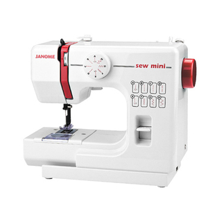 日本JANOME真善美525A迷你小型电动衣车锁边缝纫机台式家用宽电压