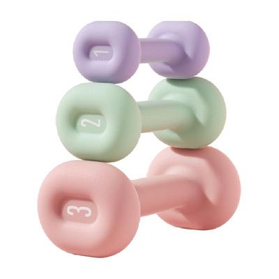 yottoy浸塑女士健身器材家用哑铃