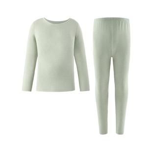 网易严选咖啡碳儿童内衣2024秋冬新款加热保暖抓绒内衣儿童睡衣