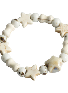 新中式文艺民族风陶瓷手链景德镇瓷珠串珠情侣手串森系学生首饰女