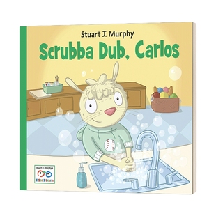 英文原版 Scrubba Dub  Carlos I See I Learn 勤洗手呀 卡洛斯 儿童认知启蒙绘本 英文版 进口英语原版书籍