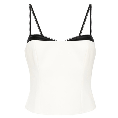 法式小众设计感假两件背心吊带