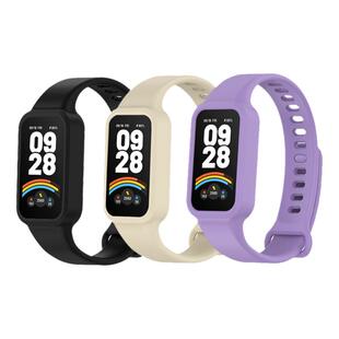 适用于小米红米手环3表带硅胶小米手环9 Active智能运动手环腕带Redmi高级简约男女配件时尚夏天潮流手表链