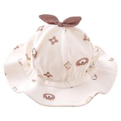 婴儿帽子春夏款防晒帽