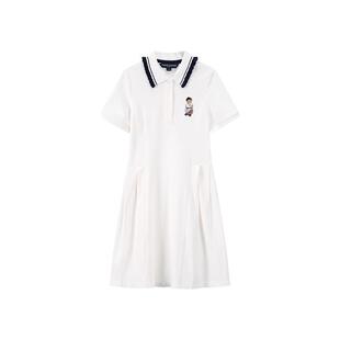 【液氨】TeenieWeenie Kids小熊童装26夏新款女童运动POLO连衣裙