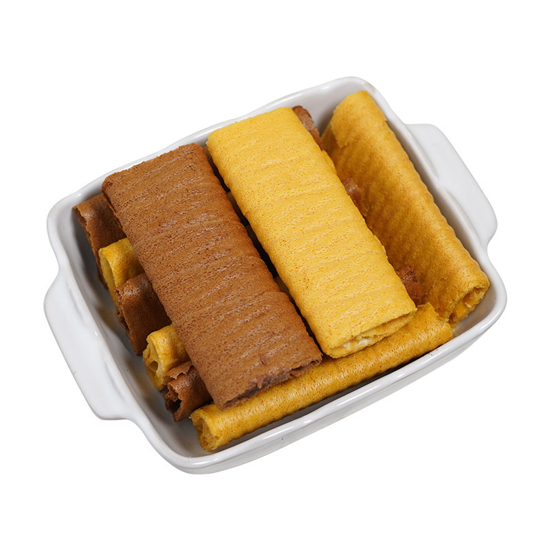 咖啡黑巧神仙零食！咖啡黑巧咸蛋黄轻脆卷鸡蛋卷童年回忆一闻一食
