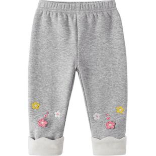 女童加绒打底裤婴儿春季儿童外穿裤女孩春装秋冬一岁宝宝薄绒裤子